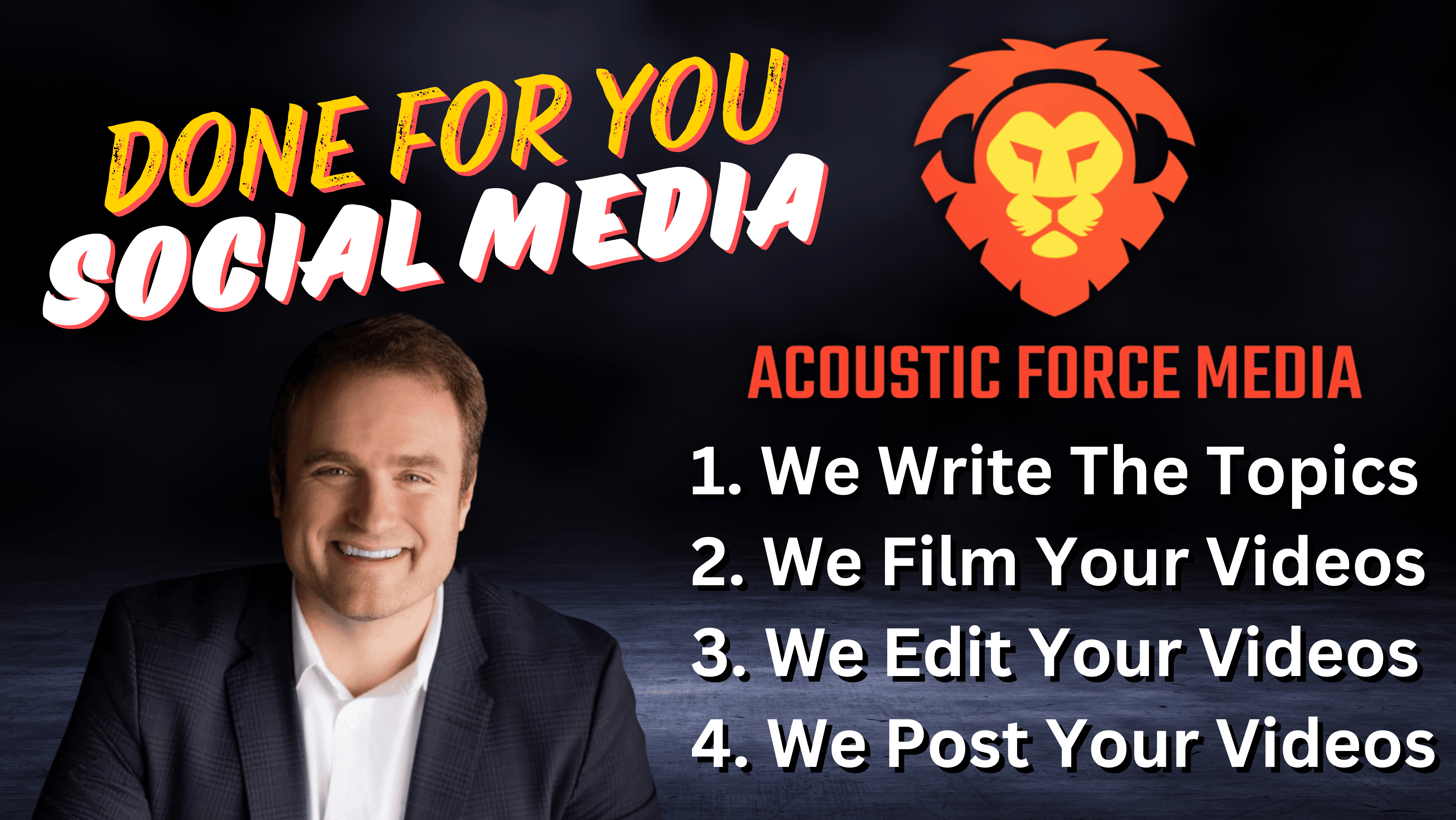 Social Media - Done For You Social Media by Acoustic Force Media